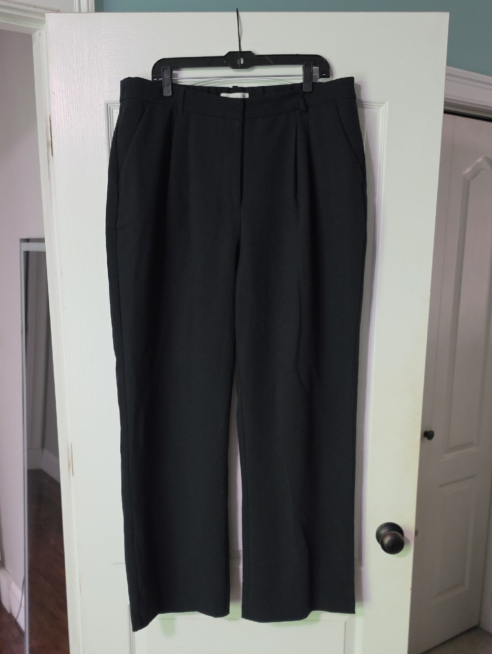 Abercrombie & Fitch Curve Love Sl9an Tailoted Wide Leg Pants
